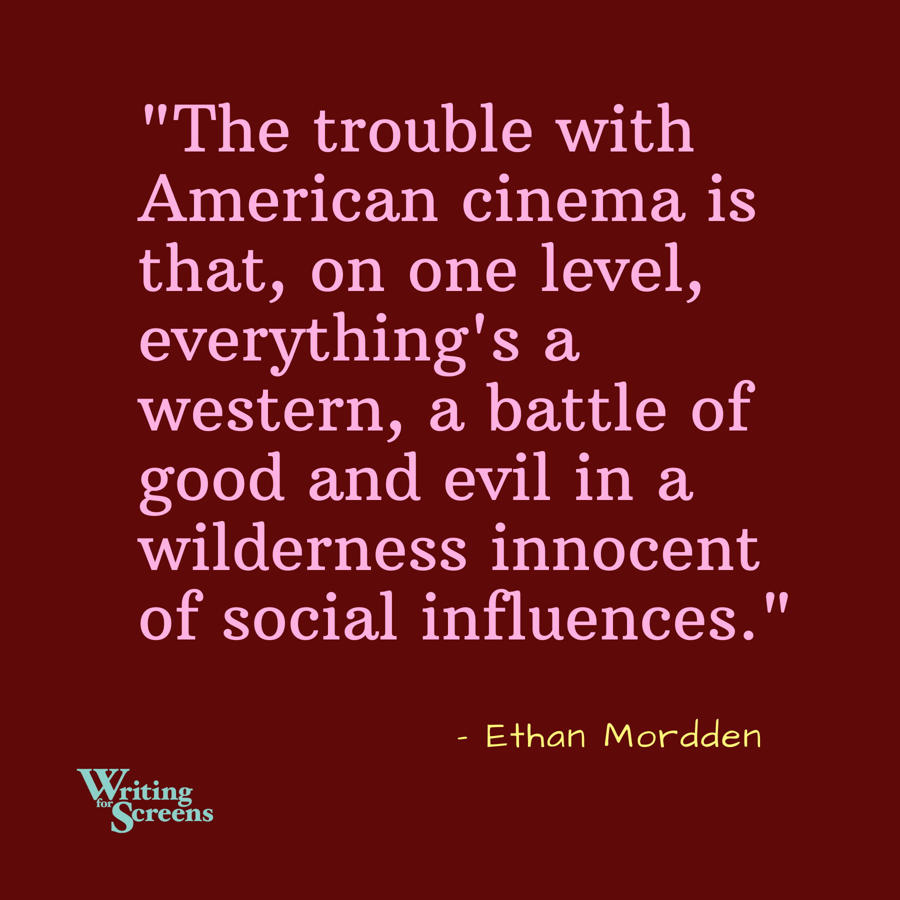 In American Movies, Everything’s A Western