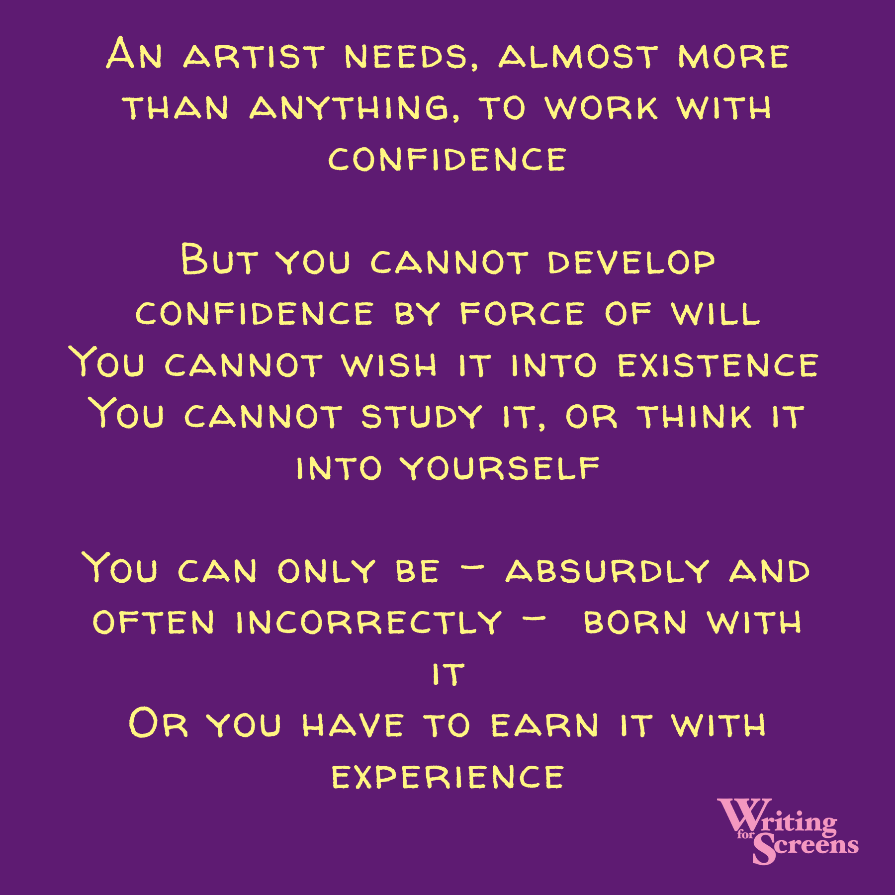 Confidence & Art