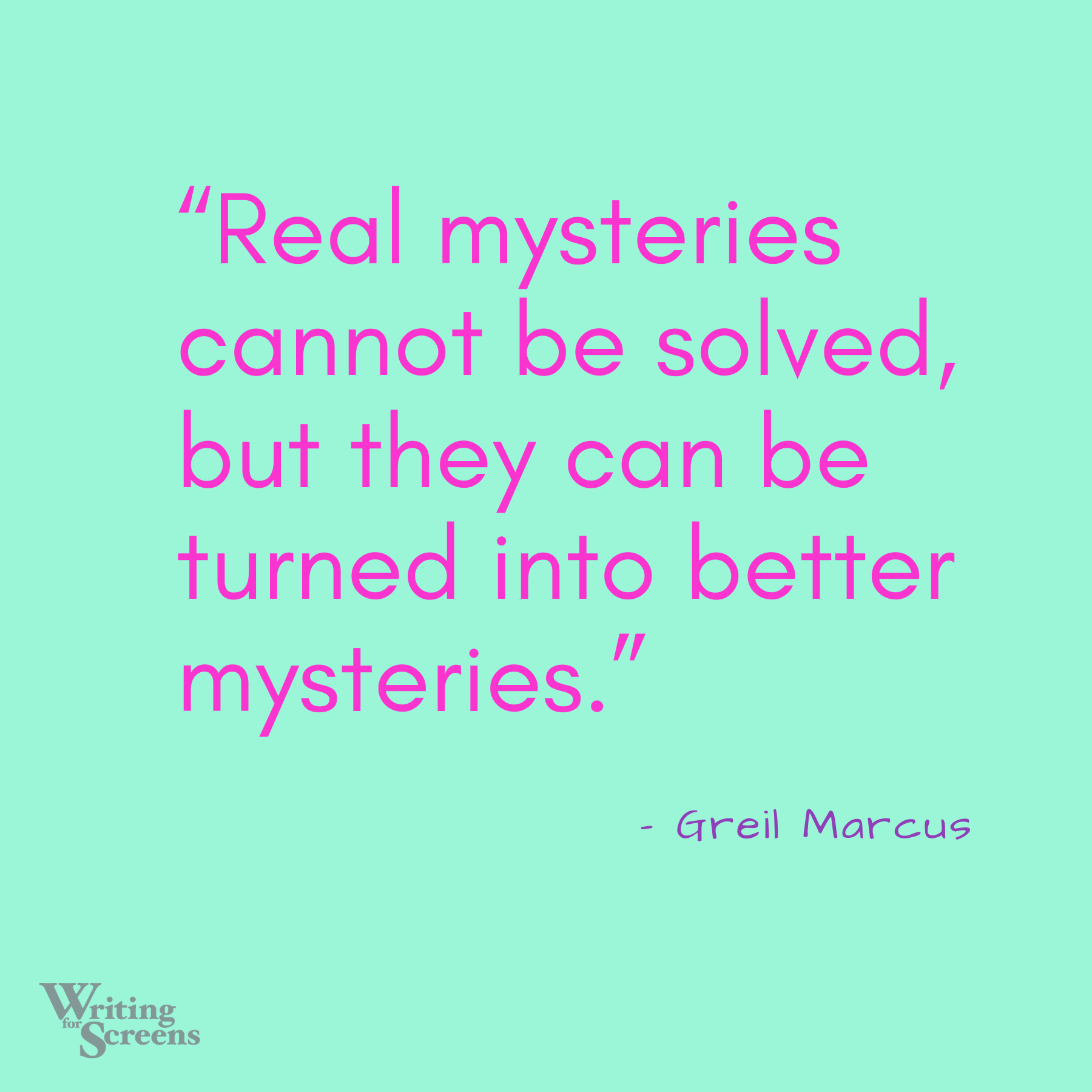 Art As Mystery