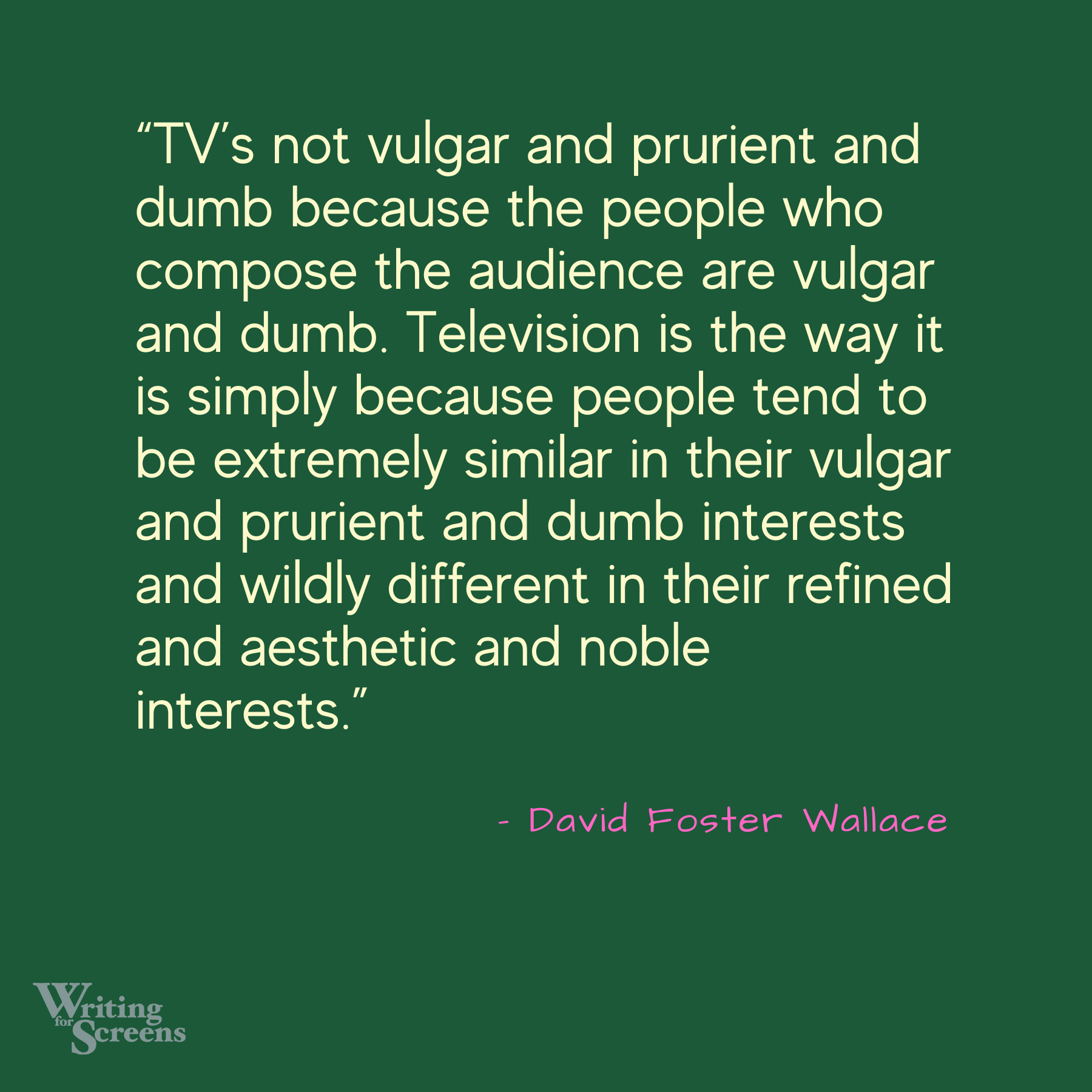 Mean To TV, True About People