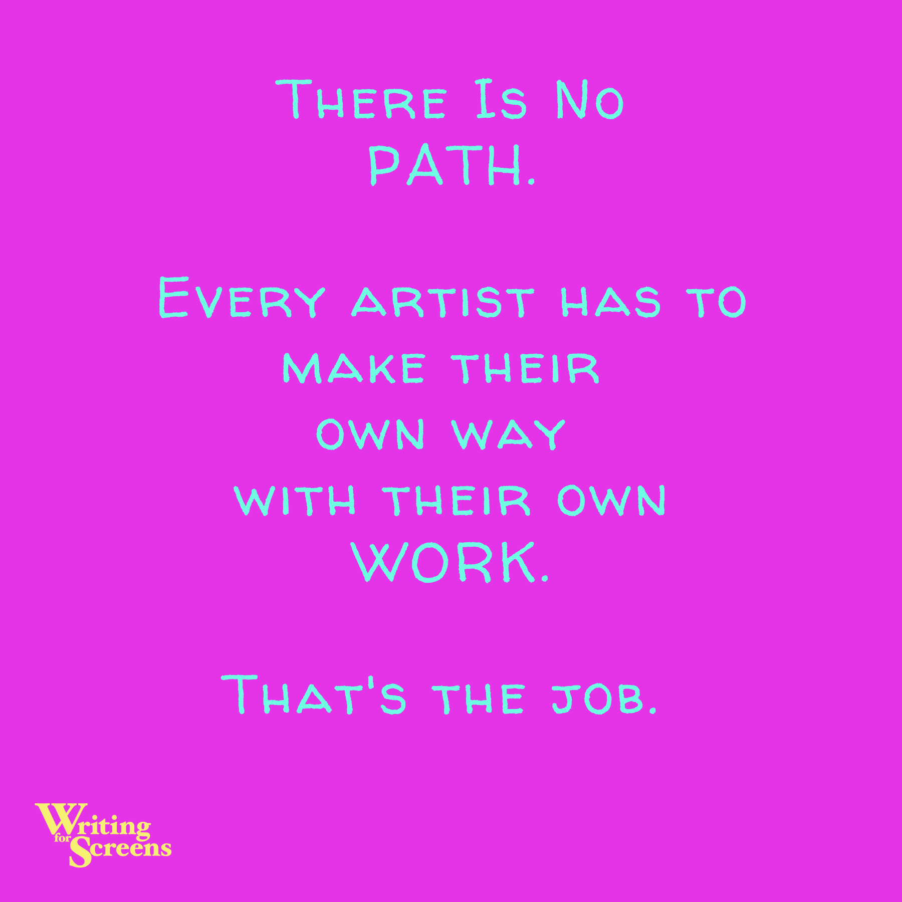 The Job Of The Artist